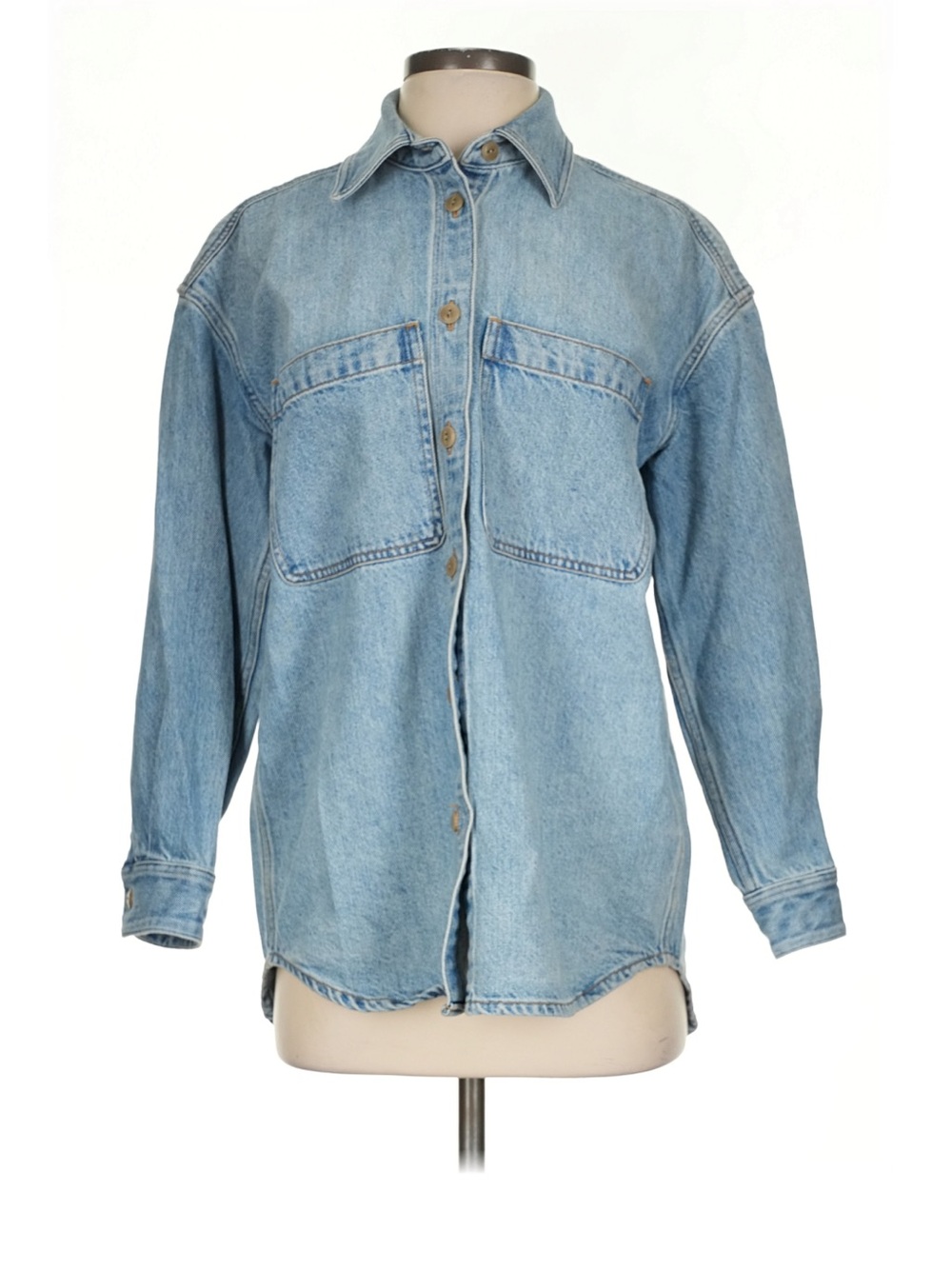Madewell oversized Denim Button-Up Shirt Jacket